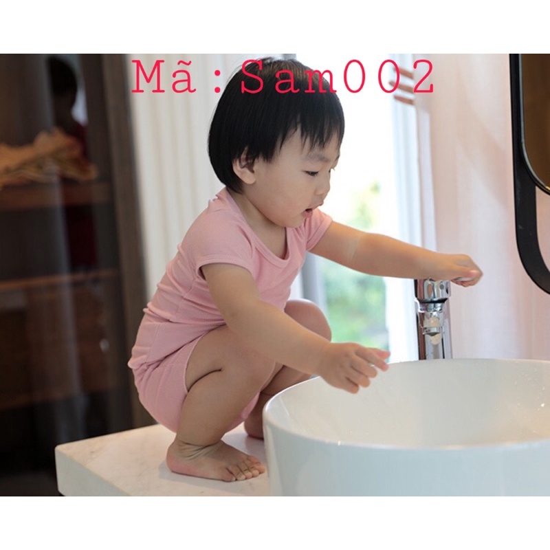 Bộ cộc tay minkymom thun tăm cộc tay - Mã Sam002