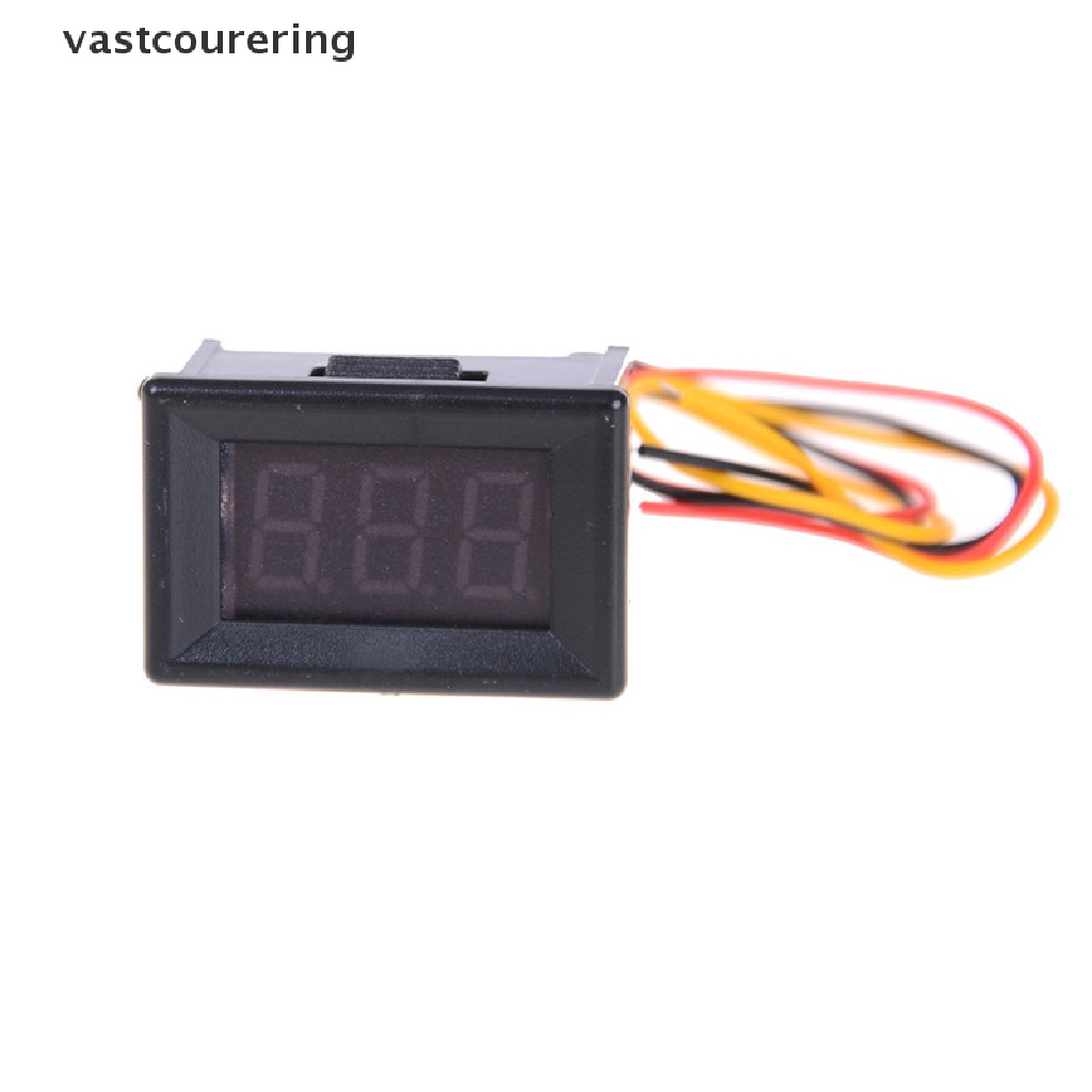 Vôn Kế Điện Tử Mini 3 Dây 0-100V Có Đèn LED