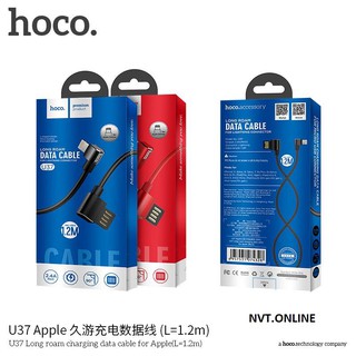Cáp sạc nhanh hoco u37 đầu lightning - chính hãng