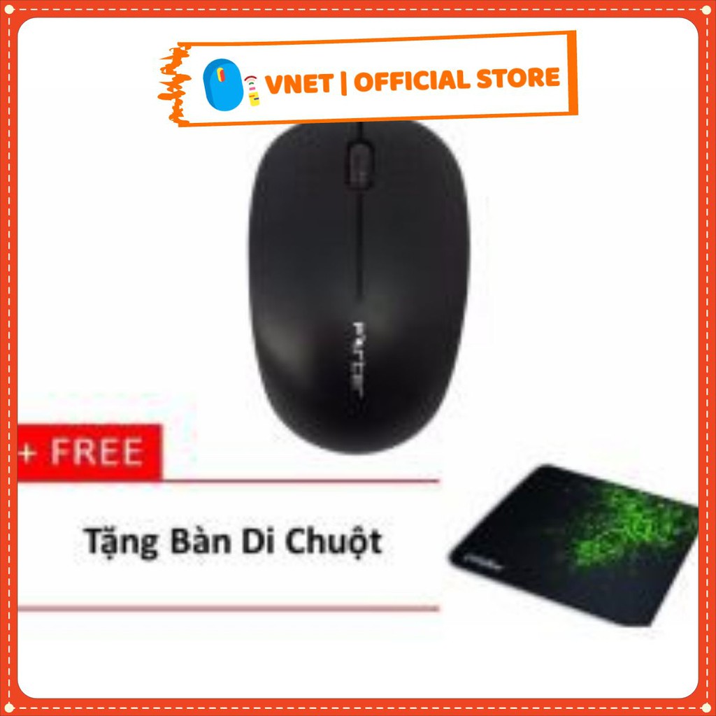 [Loại 1] Chuột không dây V181 + Tặng bàn di cực chất VNET