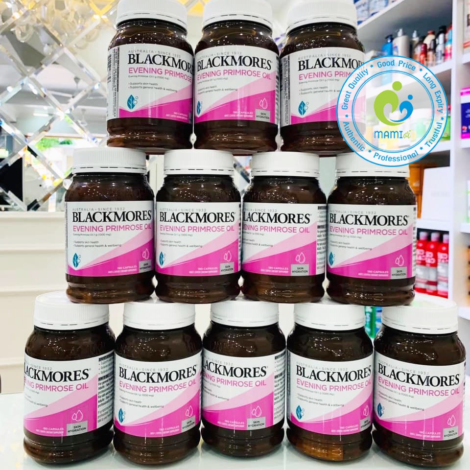 Tinh dầu hoa anh thảo (190v) làm đẹp da tóc, cân bằng nội tiết, giảm mụn cho phụ nữ Blackmores Evening Primrose Oil, Úc | BigBuy360 - bigbuy360.vn