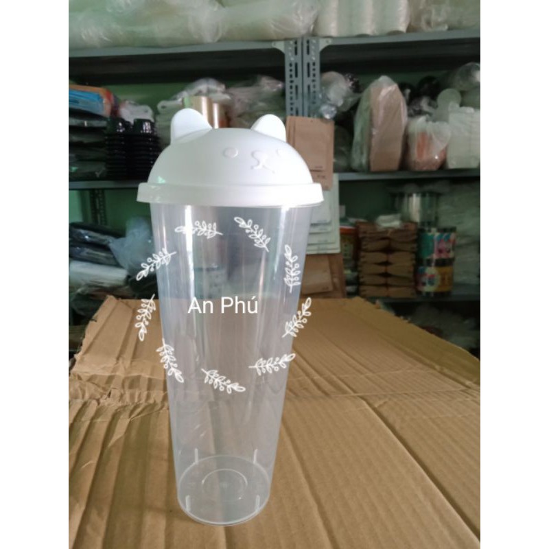 50 Ly nhựa PP nắp Gấu 500ml 700ml