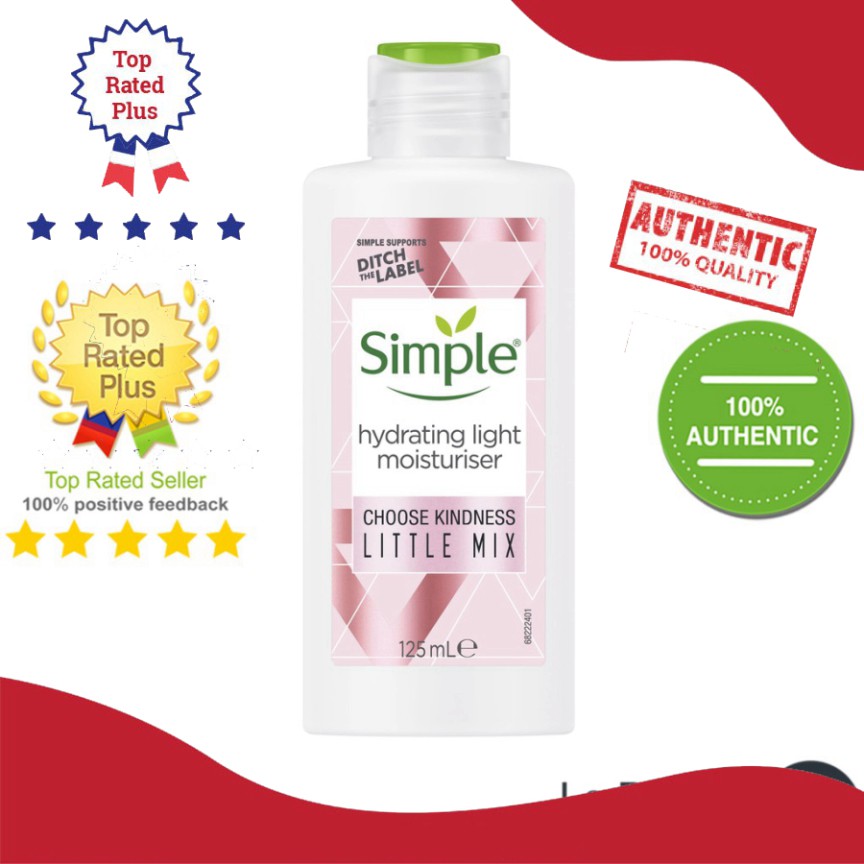 Simple Hydrating Light Moisturiser - Kem Dưỡng Ẩm Cho Da Nhạy Cảm 125ml