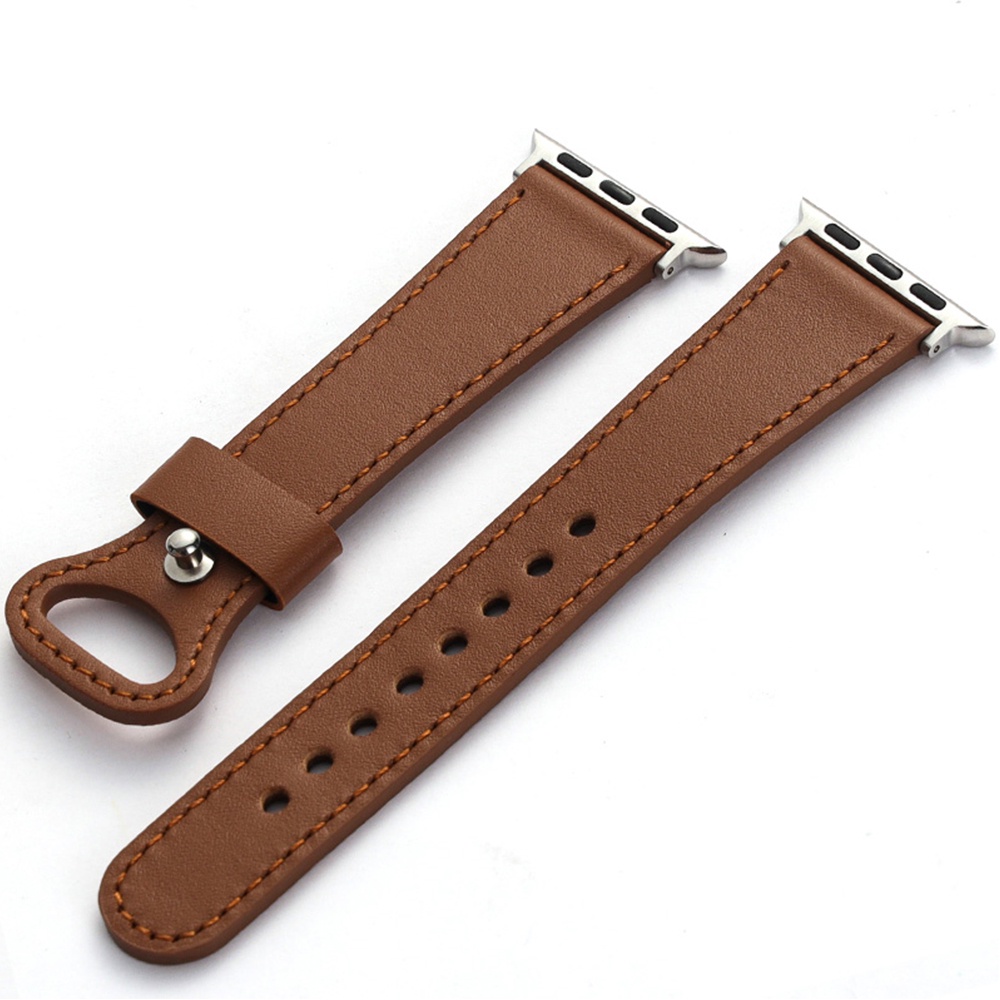 Dây Đeo Da Bò 100% Cho Đồng Hồ Thông Minh Apple Watch 7 6 SE 5 4 45/44/42mm 38/40/41mm