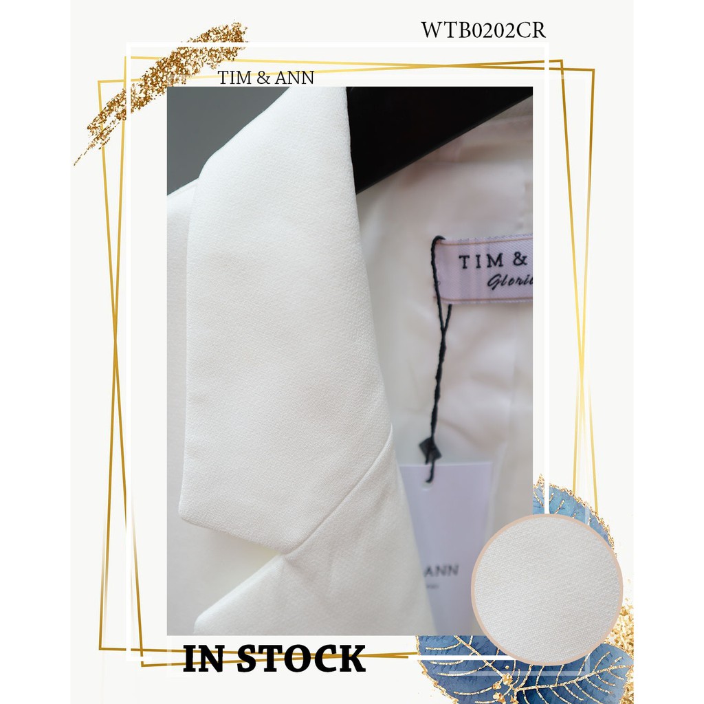 Áo Blazer Nữ 2 Lớp Màu Kem Chiết Eo 0202CR - Thời Trang Nữ Tim & Ann | BigBuy360 - bigbuy360.vn