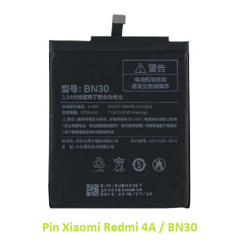 Pin Xiaomi Redmi 4A / BN30