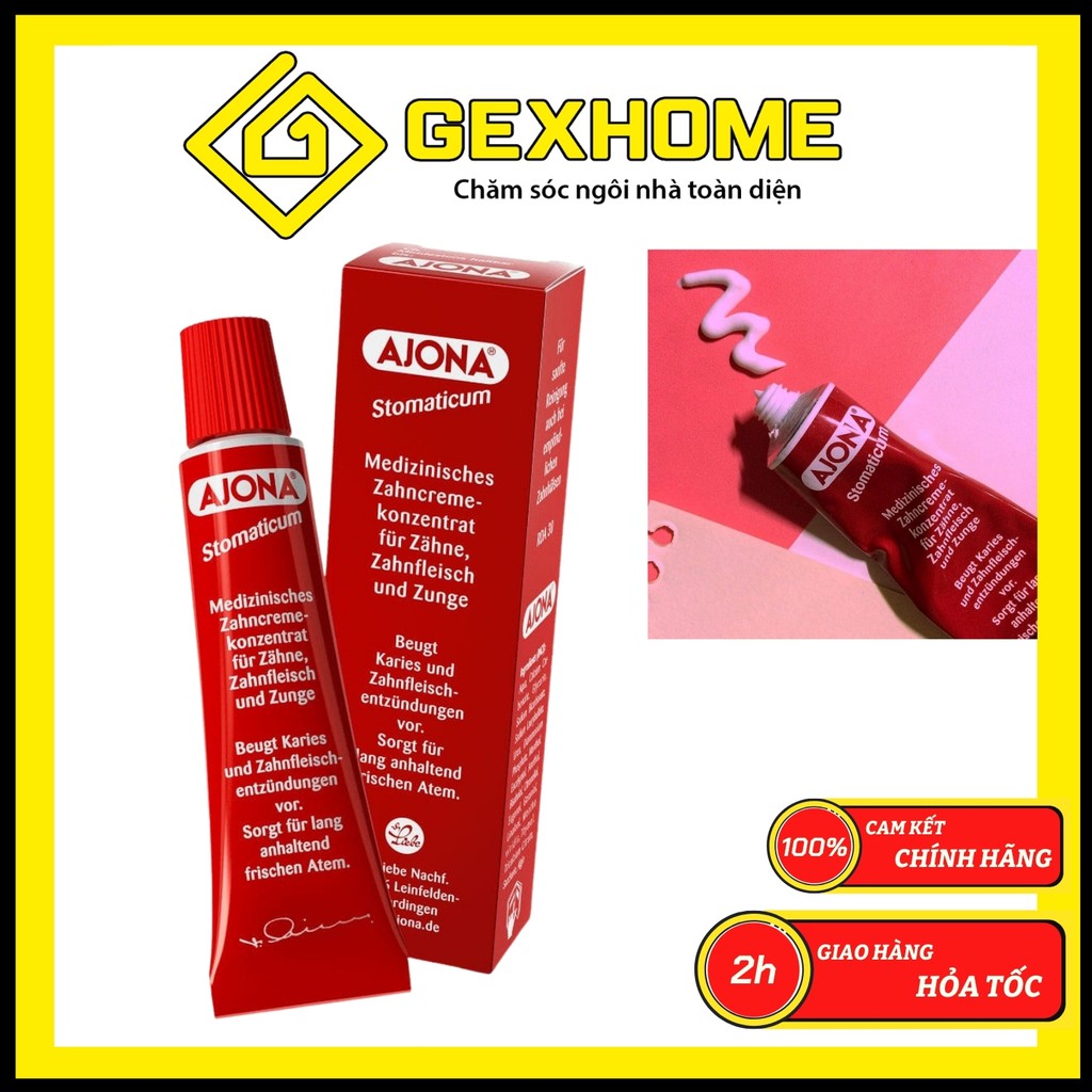 Kem đánh răng Ajona - Trắng răng, làm sạch cao răng, ngăn ngừa viêm nướu lợi