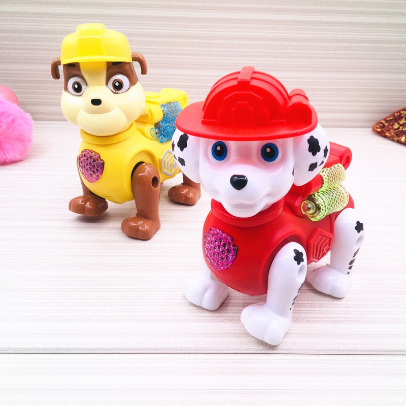 Chó cứu hộ PAWTROL dắt dây chạy pin có đèn có nhạc