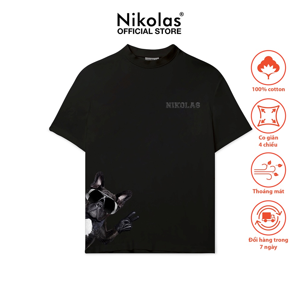 Áo thun Unisex Nikolas 100% Cotton D3VIP PREMIMUM
