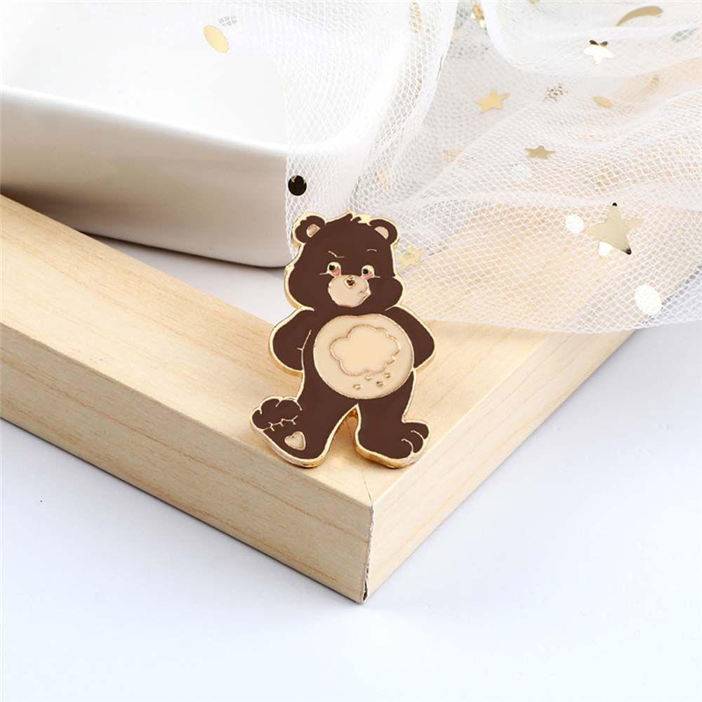 Ghim Cài Áo Hình Gấu Nâu Giận Dữ Dễ Thương