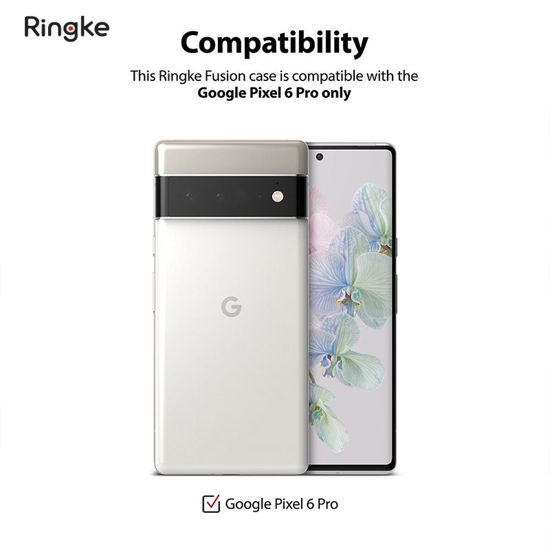 Ốp điện thoại Ringke dòng Fusion cứng viền TPU cho Google Pixel 6/6 Pro