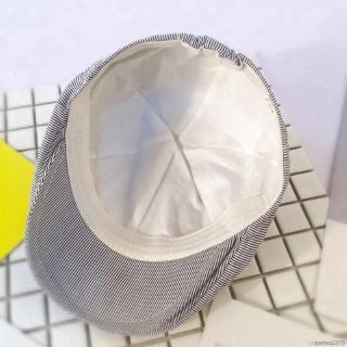 Mũ beret kẻ sọc thời trang cho bé