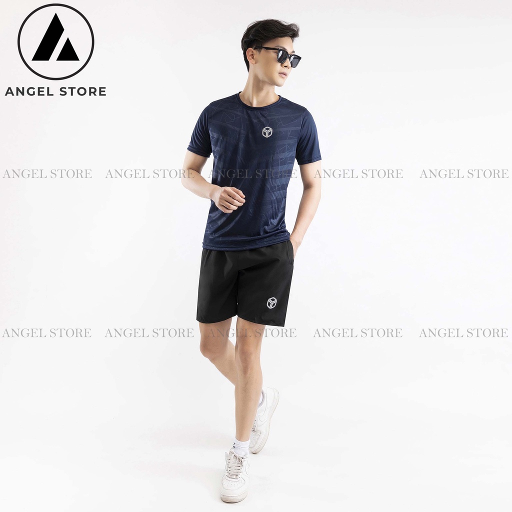 Bộ quần áo thể thao nam ANGEL STORE, sét quần áo nam mùa hè chất thun lạnh bền đẹp co giãn đa chiều HBHH1