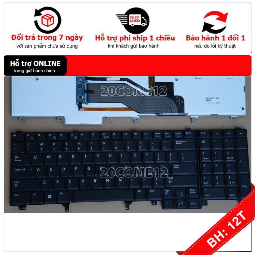 [BH12TH] 🎁 Bàn Phím Laptop Dell Latitude E6520 E6530 E6540 E5520 E5520M E5530