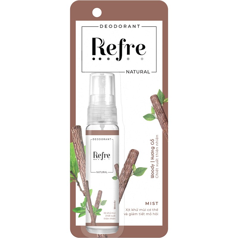 Xịt Khử Mùi Refre Natural 30ml