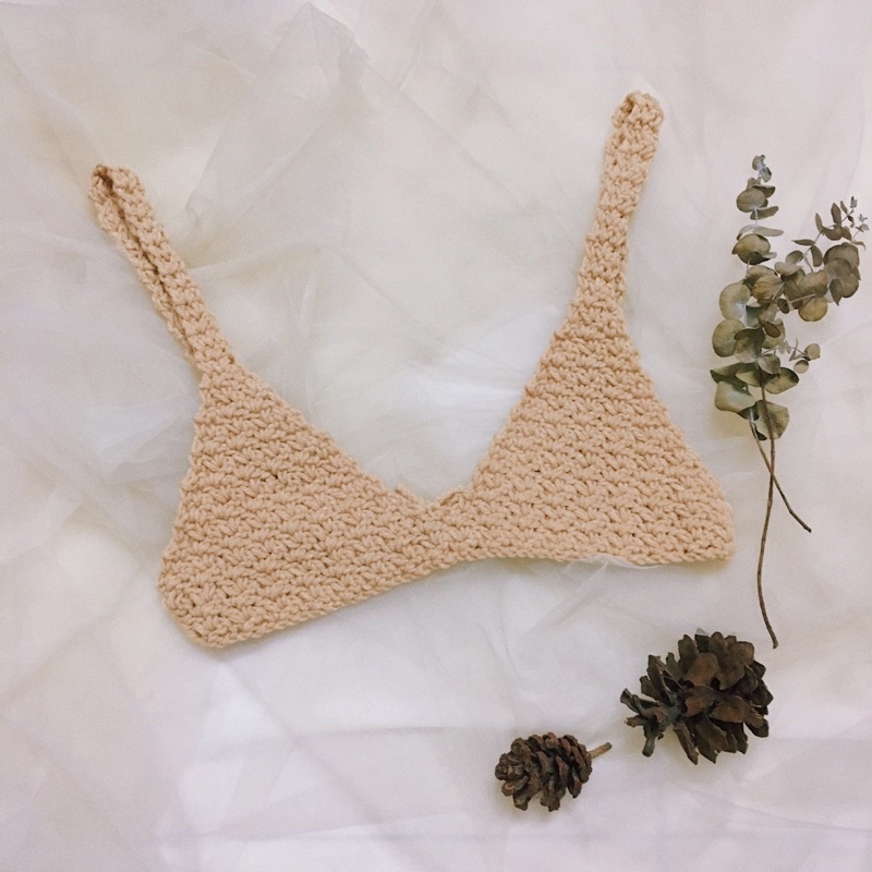 Bra Len Móc Mẫu 2- Bikini Len - Bralette Xinh Xắn - xanhlanhes