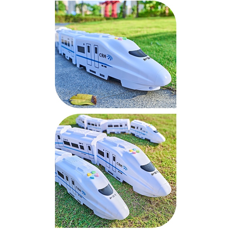 [SALE] Đồ chơi tàu lượn xe lửa siêu tốc cho bé có nhạc và đèn, tự động tránh chướng ngại vật Master Kids