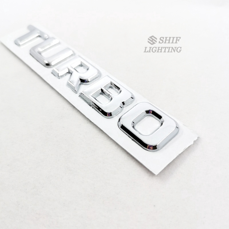 Chữ Turbo Dán Trang Trí Xe Hơi