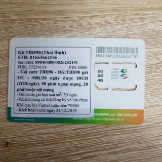 Sim số đẹp Viettel 11 số nguyên kit (List6)