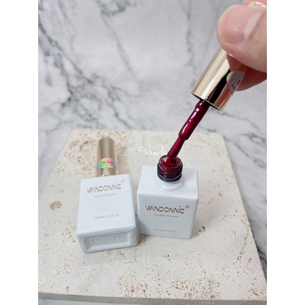 sơn gel vandonnie nhũ 7 màu đỏ tuyết các màu siêu hot