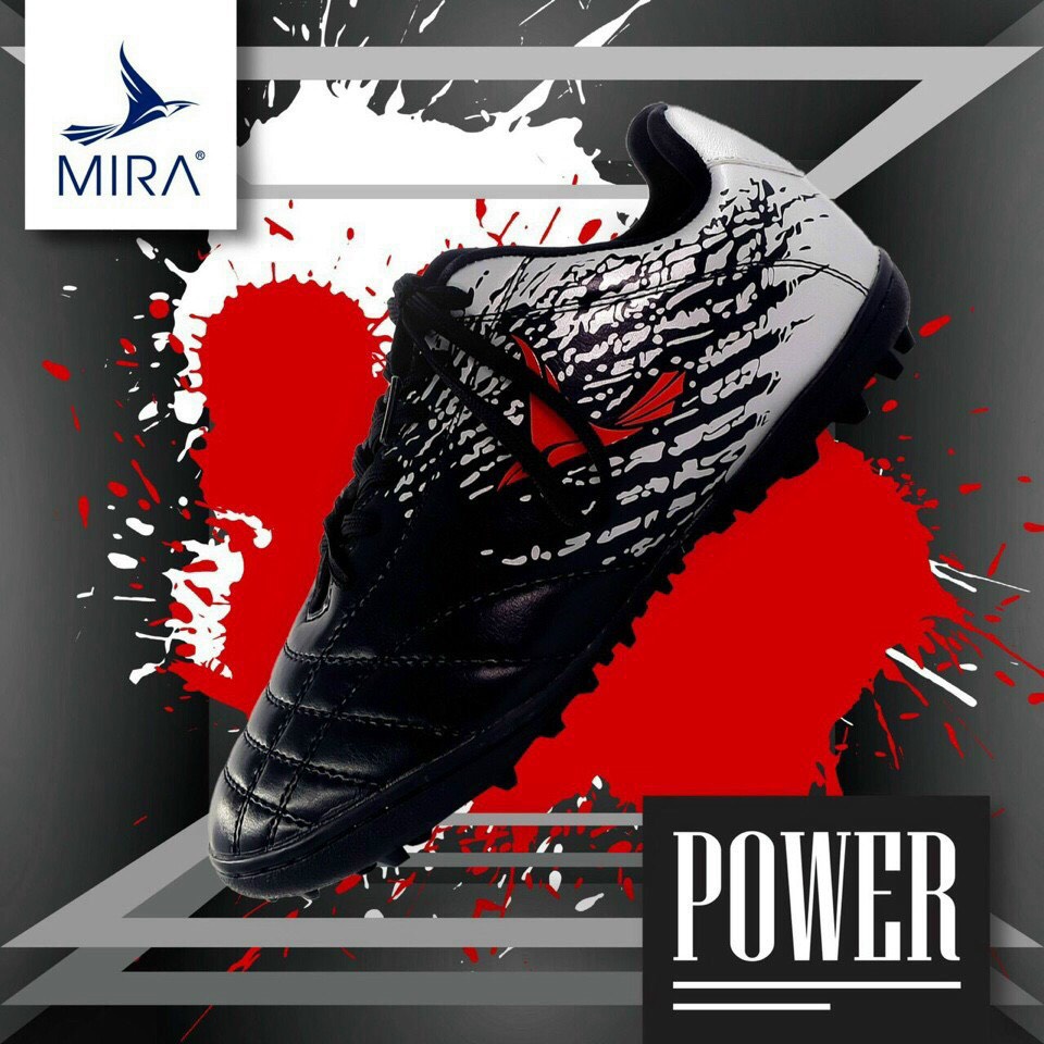 Giày đá bóng thể thao nam Mira Power Colorful hot trend, giày đá banh cỏ nhân tạo chất lượng