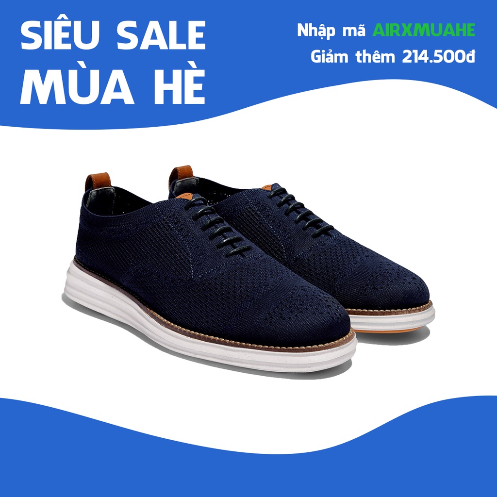 Giày cà phê nam Sneaker - SHOEX- COFFEE CAPTOE OXFORD - Navy