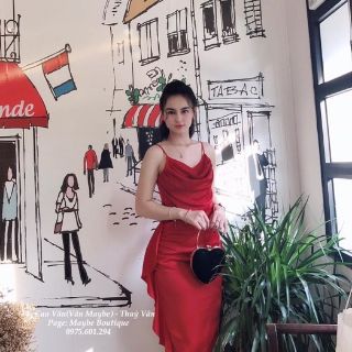 ĐẦM BODY CỔ ĐỔ PHI LỤA