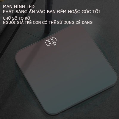 [HCM-Sỉ Lẻ]Cân điện tử màn hình LCD, cân sức khỏe mini, tiện dụng cho mọi gia đình, thiết kế nhỏ gọn.