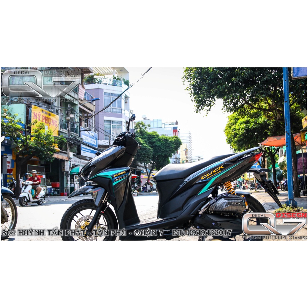 Tem rời vario - xanh đen - decalq7
