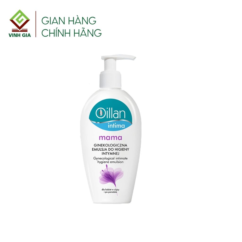 Dung Dịch Vệ Sinh Phụ Nữ OILLAN Intima Mama Giúp Làm Sạch Nhẹ Nhàng Khi Đang Mang Thai Và Sau Sinh 200ml Date T1/2023