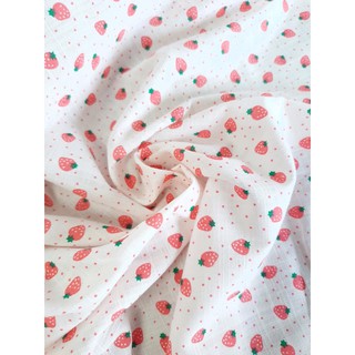 vải thô đũi xước strawberry