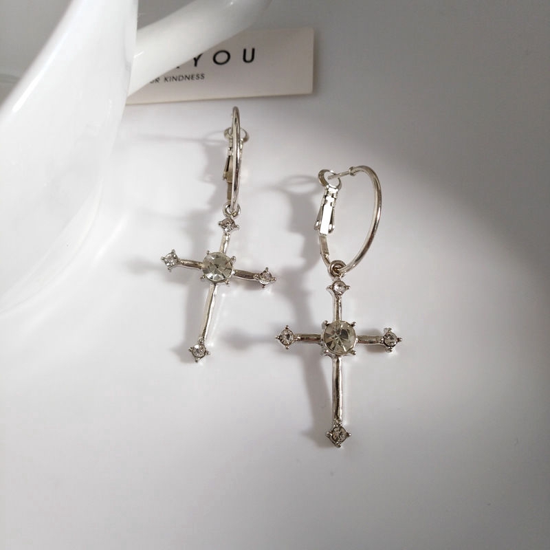 Cross Earrings Personality Fashion Wild
