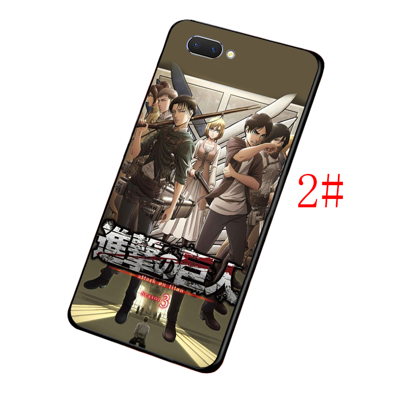 Ốp Lưng Silicone In Hình Attack On Titan Cá Tính Cho Oppo Reno Z 2 2f 2z 10x Ace 3 4 Pro 5 4g