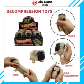 Đồ Chơi Bóp Tay Hình Cún Pug Giúp Giảm Stress Hiệu Quả