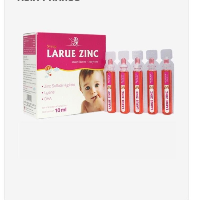 Bổ sung kẽm, lysine, DHA ăn ngon miệng – Sirô LARUE ZINIC