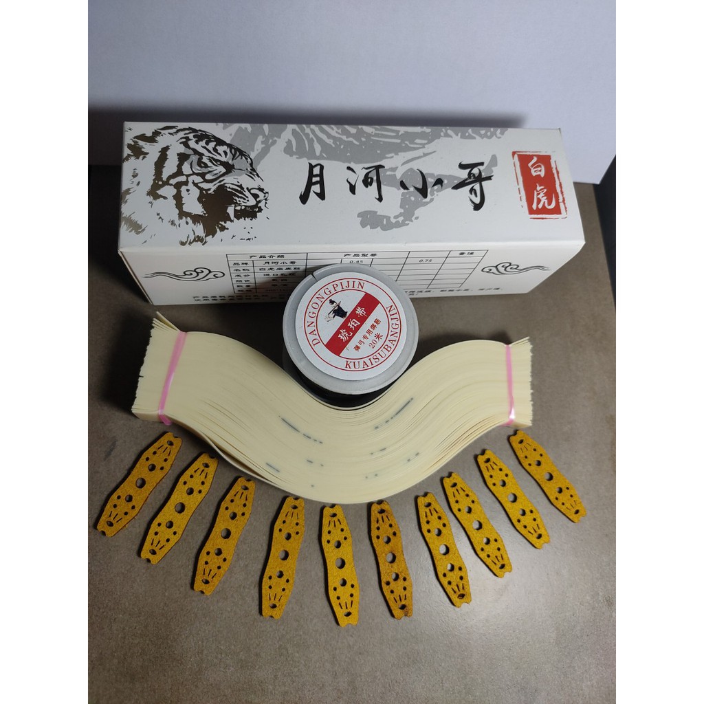 1m DÂY THUN Hổ Trắng CHÍNH HÃNG DÂY THUN CAO SU THIÊN NHIÊN 0.5-0.55-0.6-0.65 cắt theo yêu cầu