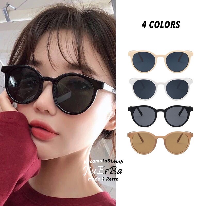 Kính Ulzzang Gọng Tròn Hot Trend - Kính Gọng Tròn Đi Biển - Kính Gọng Tròn Phong Cách Hàn Quốc Cute 2.