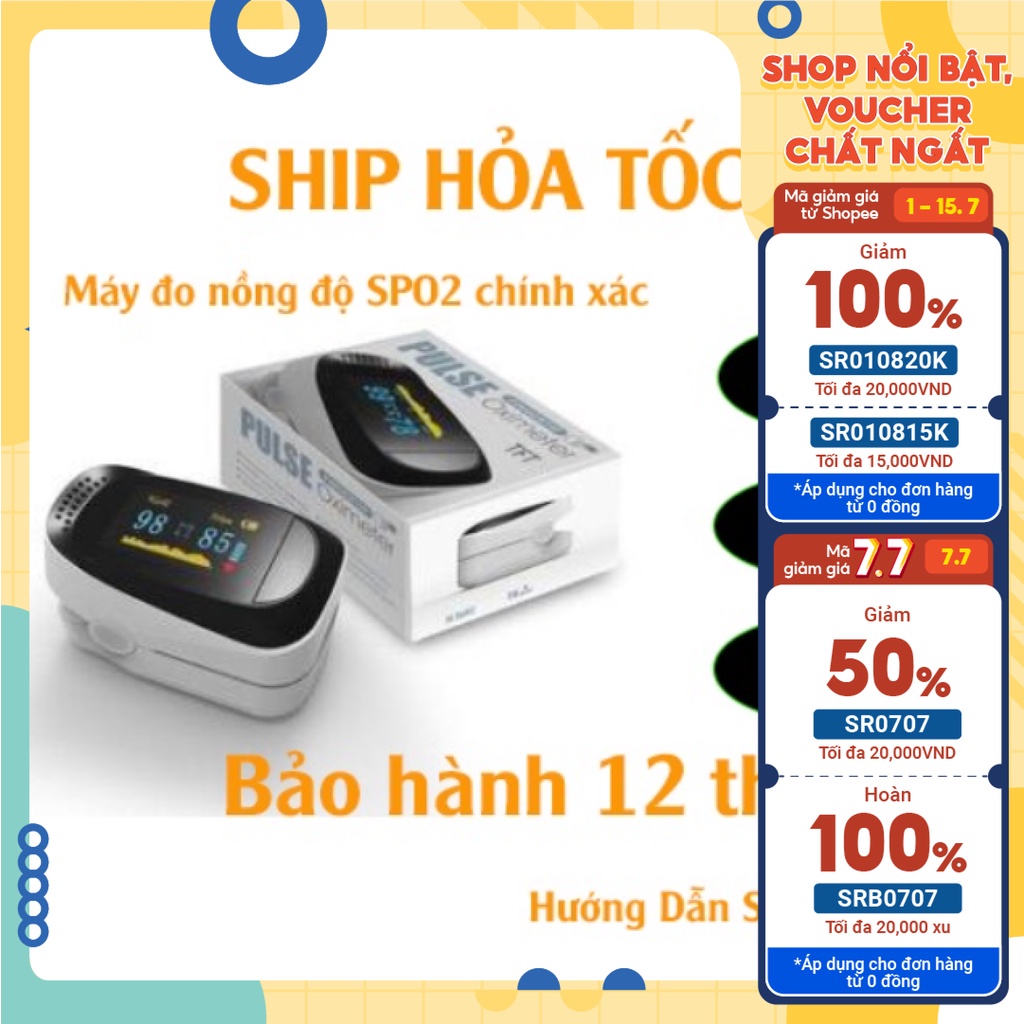 Máy đo nồng đồ oxy máu spo2 nhỏ gọn tiện lợi