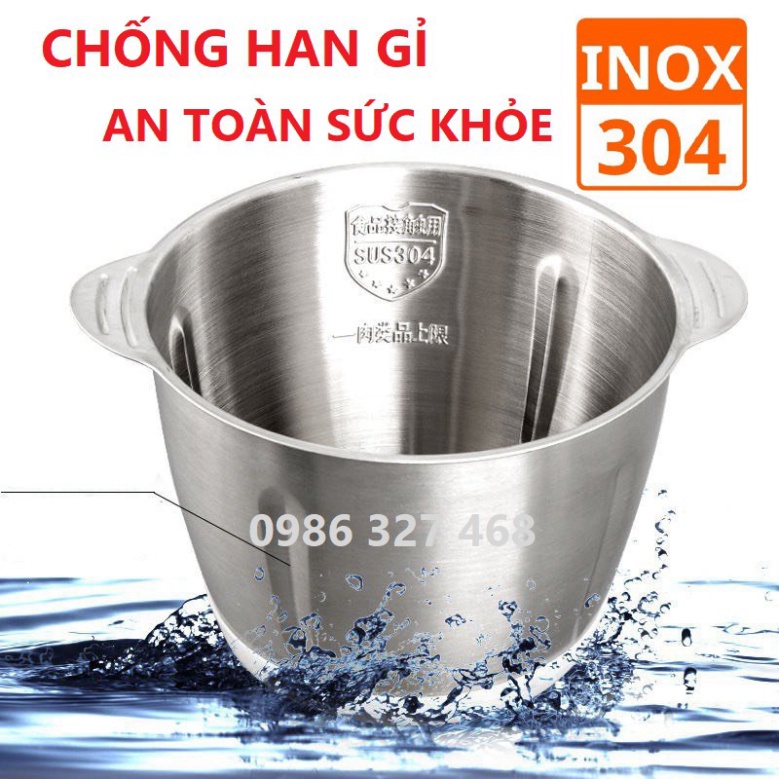 [ XẢ RẺ ][BH 1 Đổi 1]Máy Xay Thịt, Xay Đa Năng Cối Inox Không Gỉ 4 Lưỡi Dao Kép Siêu Sắc Bén- Có Phụ Kiện Thay Thế