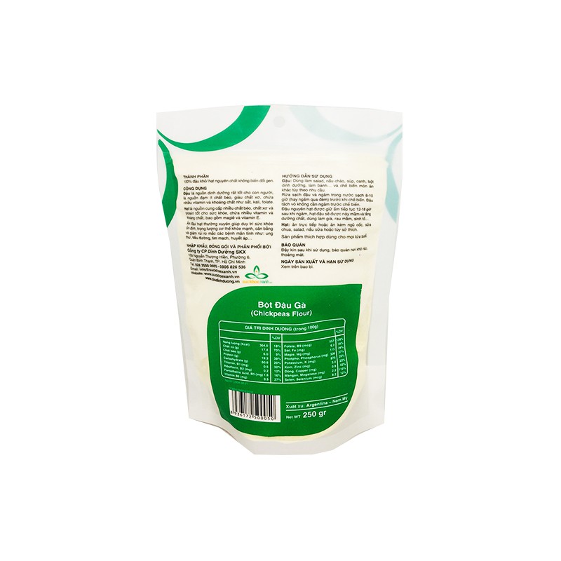 Bột đậu gà tự nhiên  Argentina - Nam Mỹ 250g