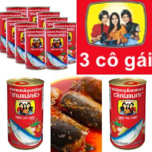 CÁ NỤC SỐT CÀ 3 CÔ GÁI HỘP 155G