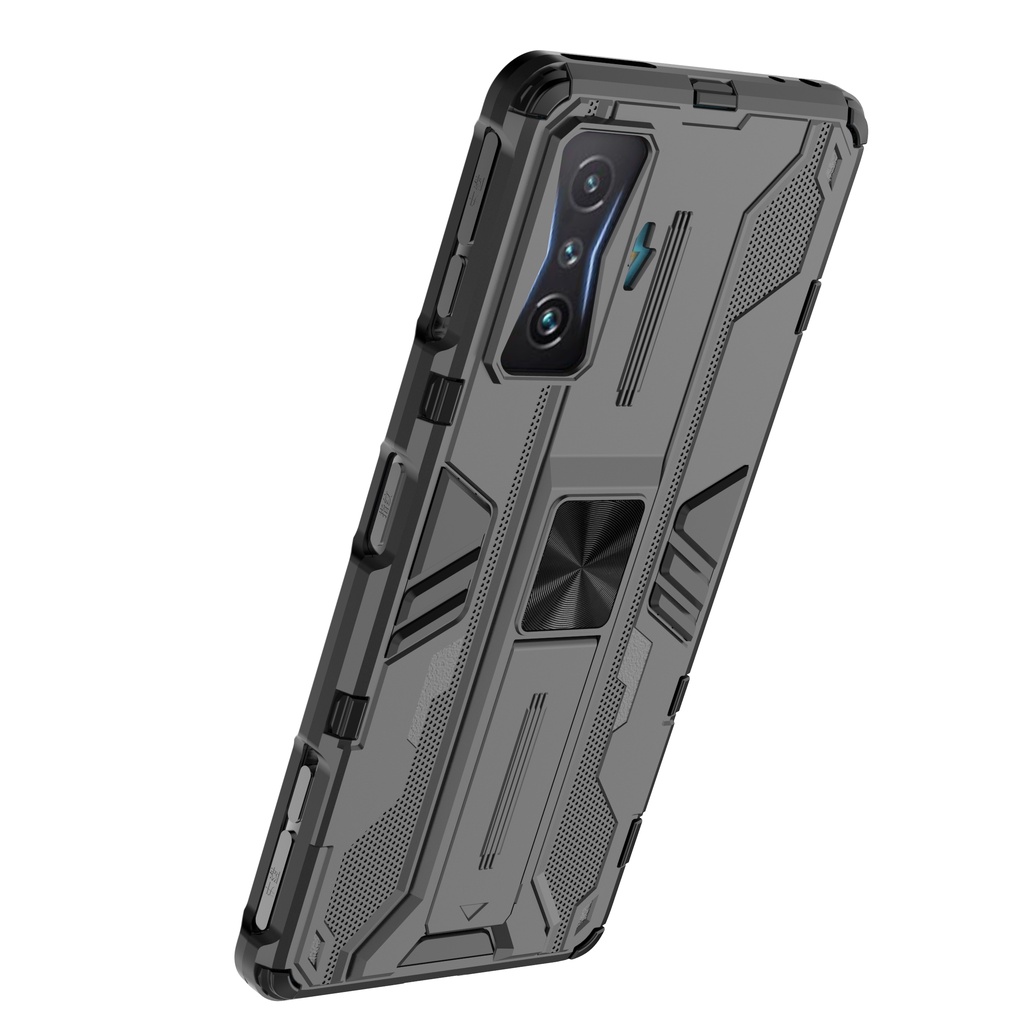 Ốp lưng Redmi K50 Gaming / Poco F4 GT Iron Man Ver 3 chống sốc chống va đập mạnh giá đỡ mặt lưng kiêm nhẫn hút ô tô