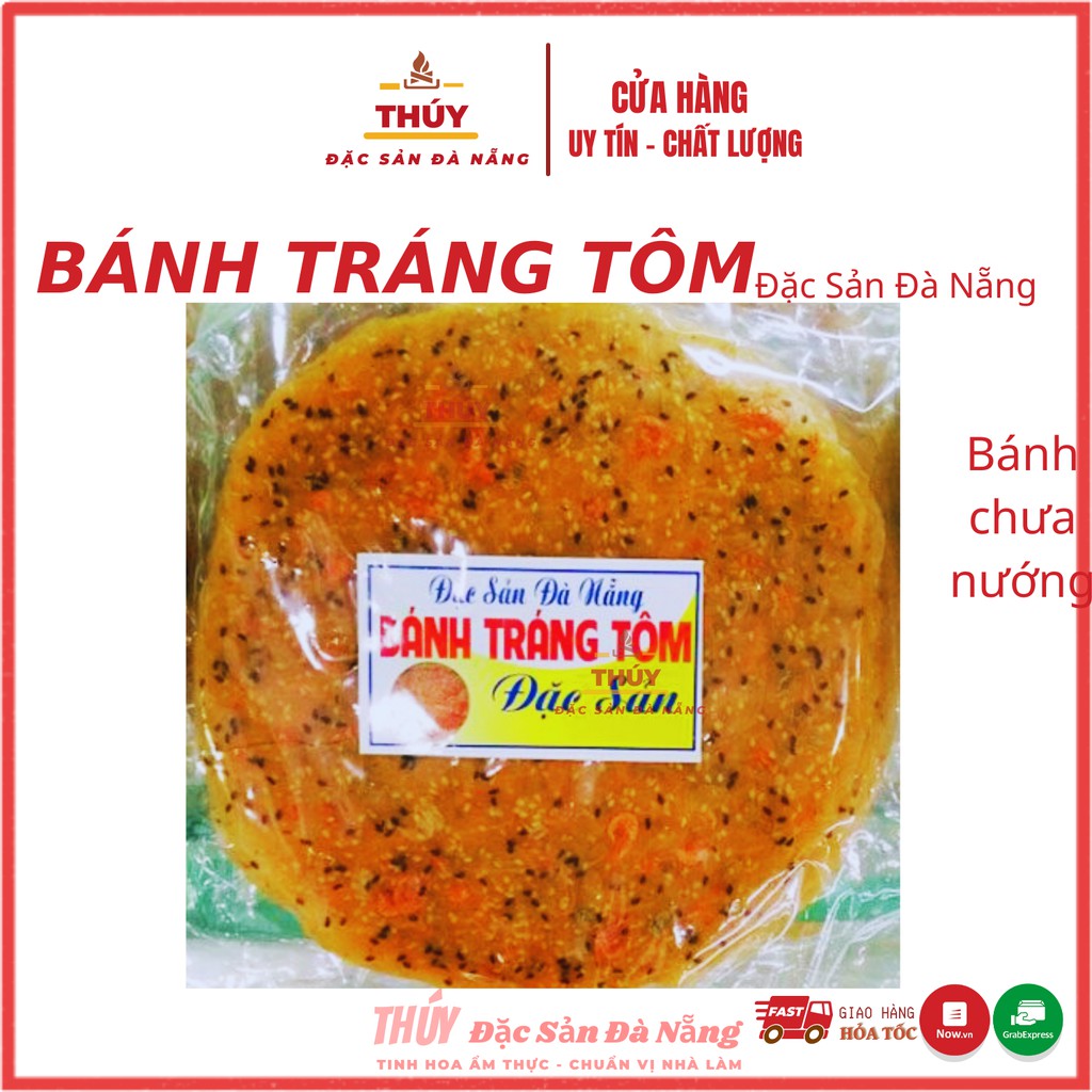 Bánh Tráng Tôm Đà Nẵng - loại ĐẶC BIỆT - Bịch 8 cái bánh