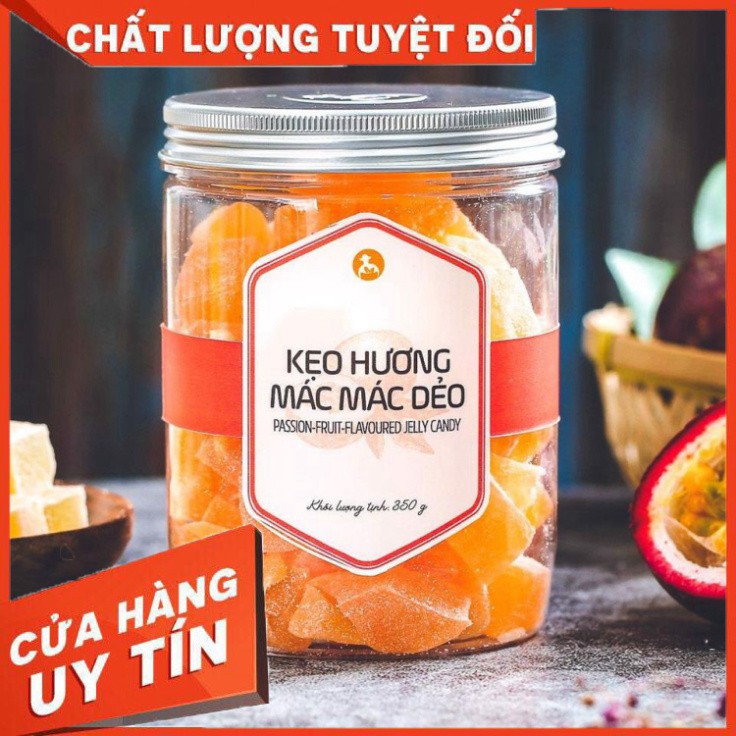 LANGFARM | Kẹo hương mác mác dẻo hũ 350g nguồn gốc rõ ràng, an toàn vệ sinh món ăn vặt ưa thích.