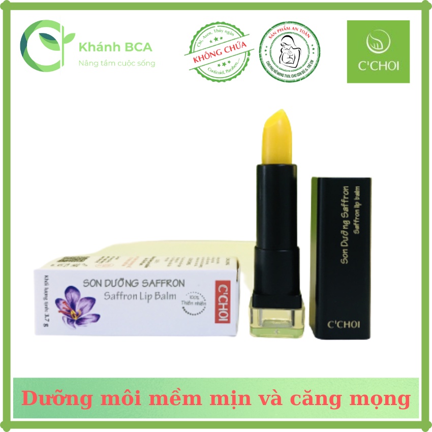 Son dưỡng môi nghệ tây Saffron C’Choi. Giúp dưỡng môi mềm mịn và căng mọng.( BCA)