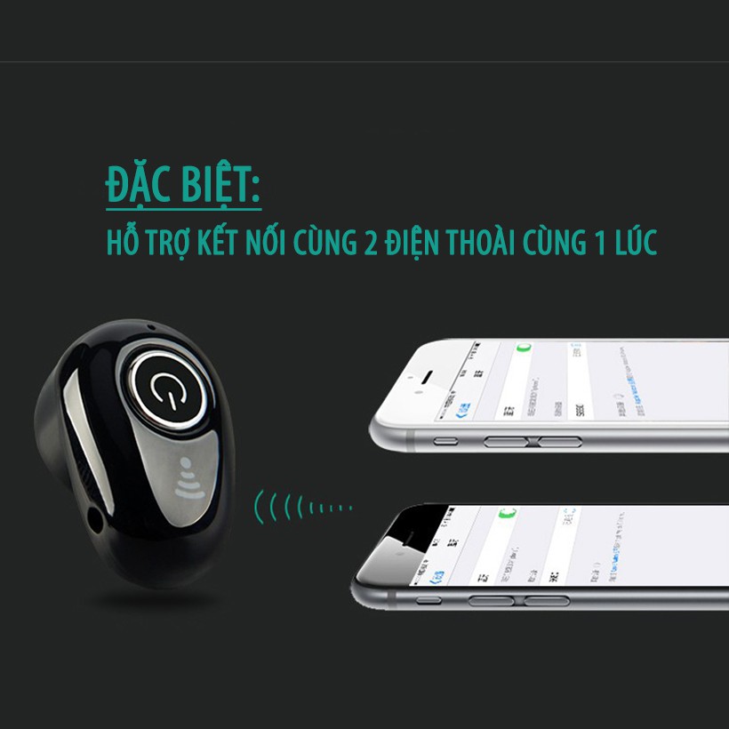 [BH 12 THÁNG] Tai Nghe BLUETOOTH Mini S650 - Tặng 1 dây sạc nhanh 25K- Không Dây - Nhỏ gọn - Chống ồn -  JAVA Shop