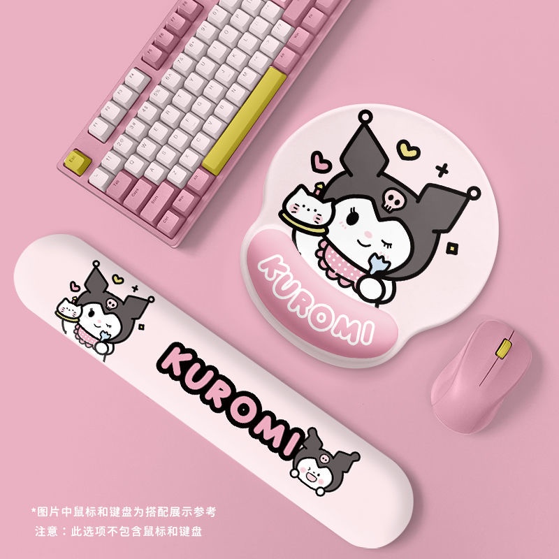 Đệm Lót Chuột / Bàn Phím Bằng Silicon Mềm 3D Hỗ Trợ Cổ Tay Cho Văn Phòng