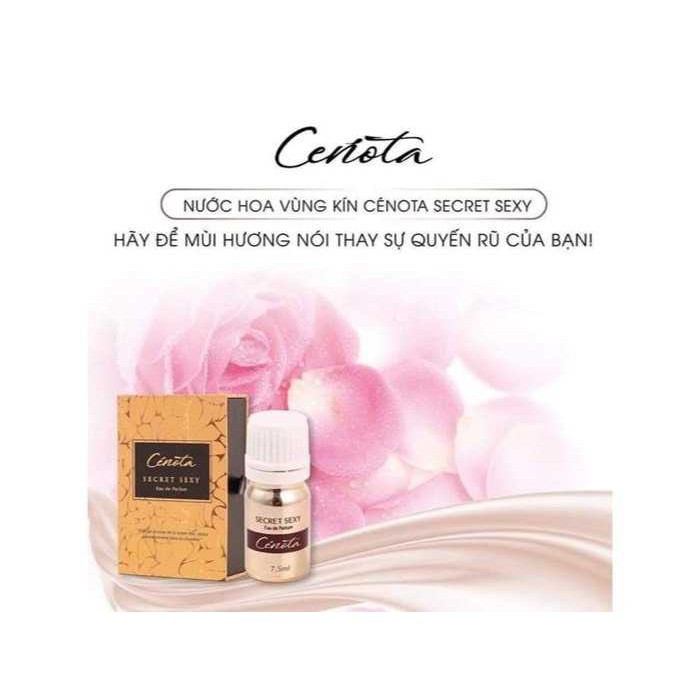 [BÁN LỖ LẤY ĐÁNH GIÁ 5 SAO] Nước Hoa Vùng Kín Cenota Secret Sexy 5ml Quyến Rũ, Khả Năng Lưu Hương Lên Tới 24