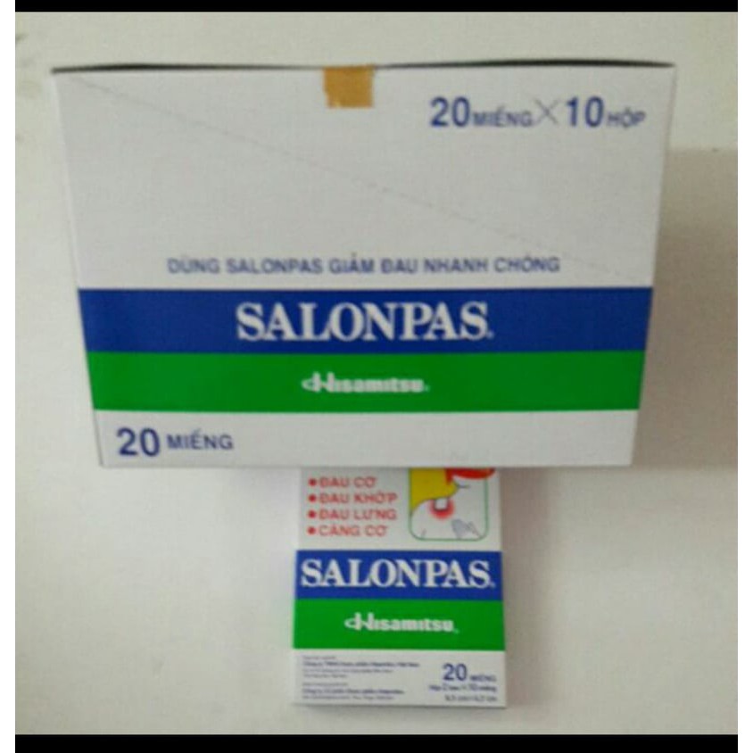 Hộp 20 Miếng Cao dán Salonpas