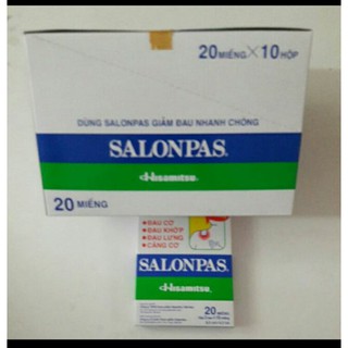 Hộp 20 Miếng Cao dán Salonpas